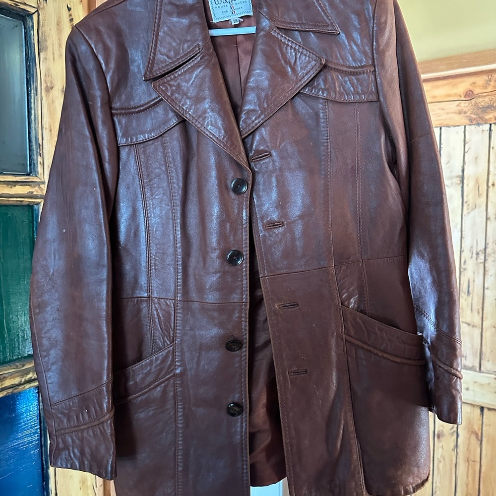 Wilson Brown Leather Vintage Western Jacket
